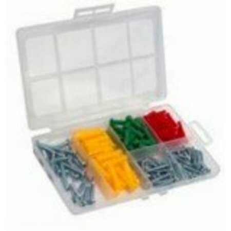 ALLIED INTERNATIONAL Dry Wall Achors Set, 165 pcs. 70031